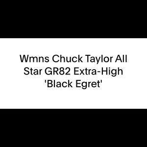 Awesome mint Black Egret Chucks!